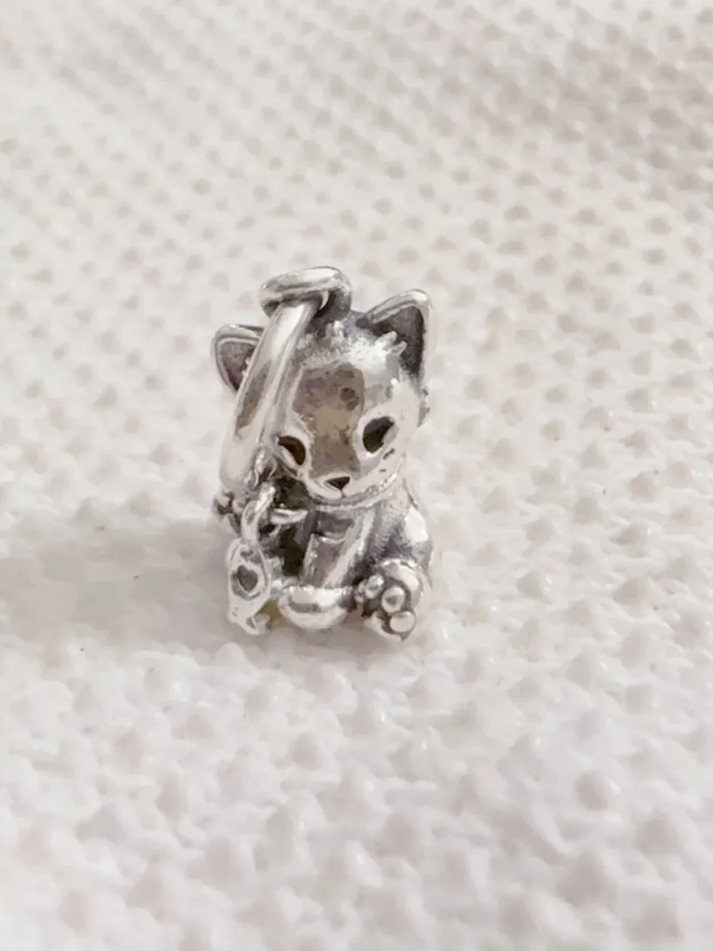 Sweet Cat Charm, Pet Cat Charm, Silver Charm For Pandora Bracelet